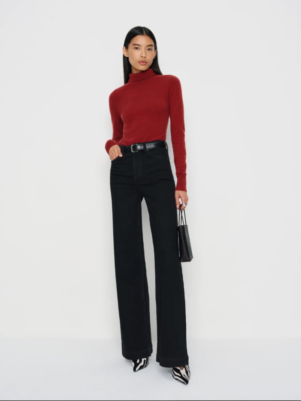 Reformation Bex Super Stretch High Rise Wide Leg Jeans